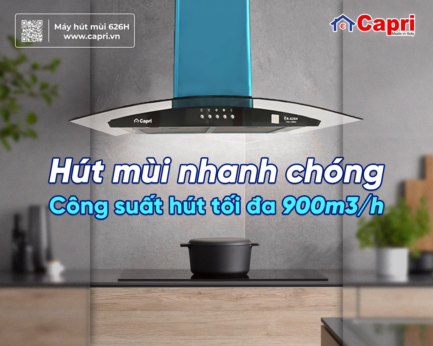 Máy hút mùi có hiệu suất hiệu quả